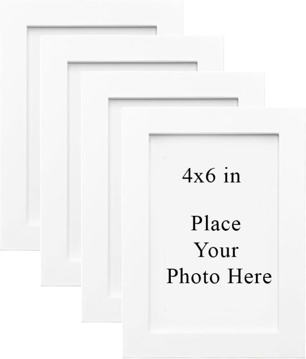4x6 White Photo Frame – Simple & Elegant Display for Your Memories
